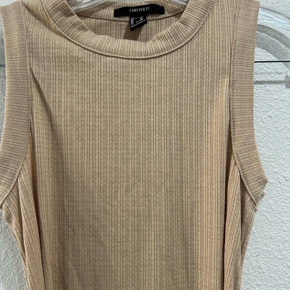 Forever 21 Sleeveless Bodycon Ruched Tie Waist Mini Dress Sz medium - Picture 3 of 9